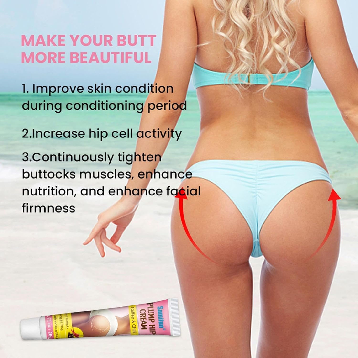 Органичен крем за стягaне и уголемяване на дупето – 1+1 Безплатно