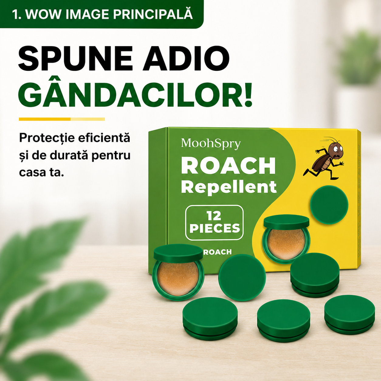 Pastile Anti Gândaci MoohSpry 12 Bucăți