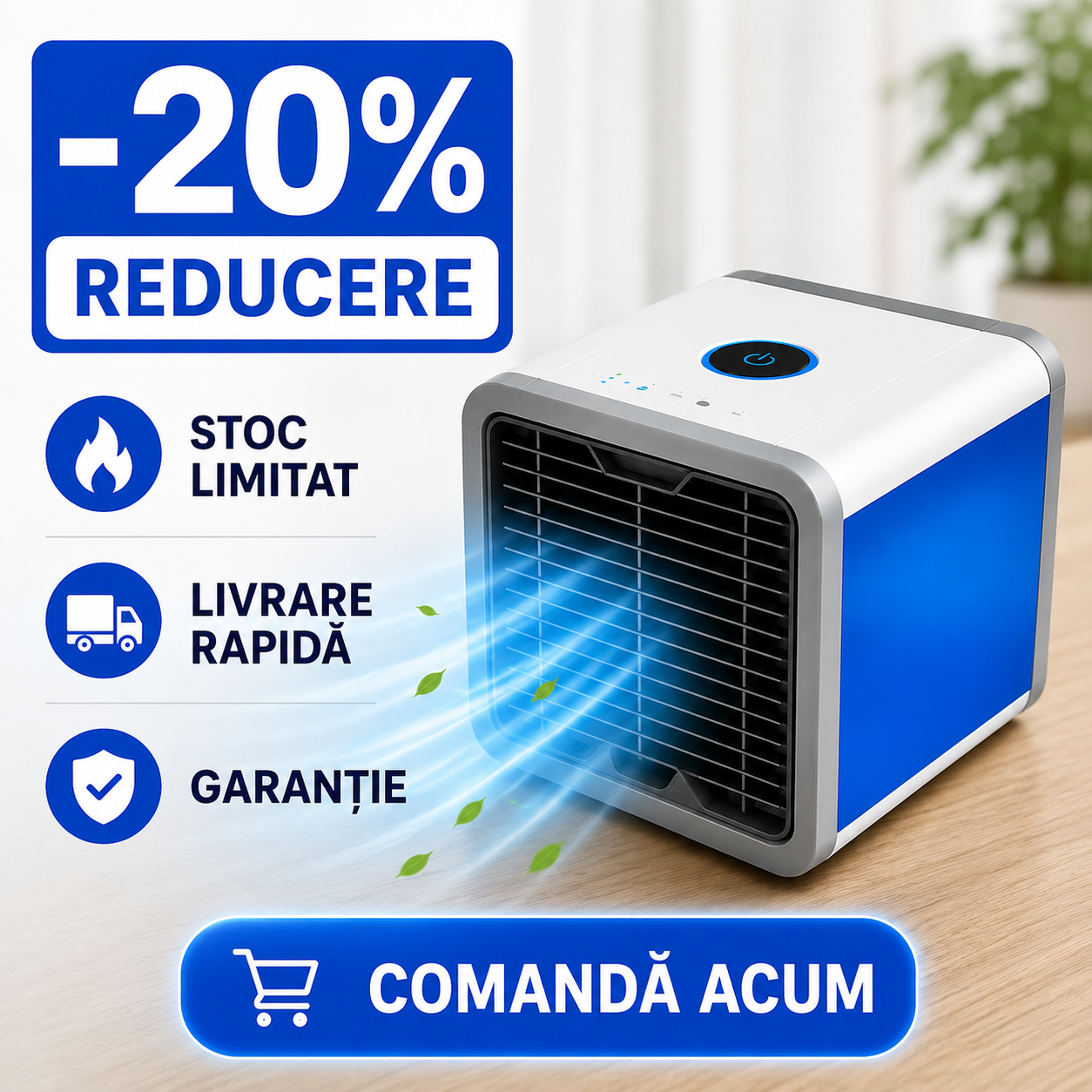 ArcticCube™ Mini Răcitor Personal cu Apă și Gheață