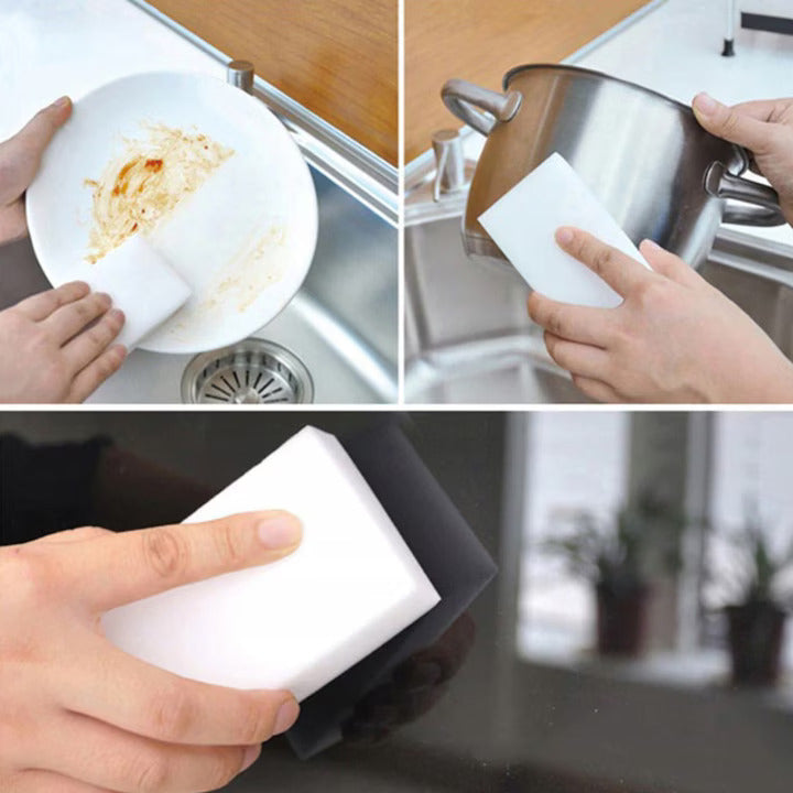 Магическа бяла гъба за различни повърхности, комплект 10 броя