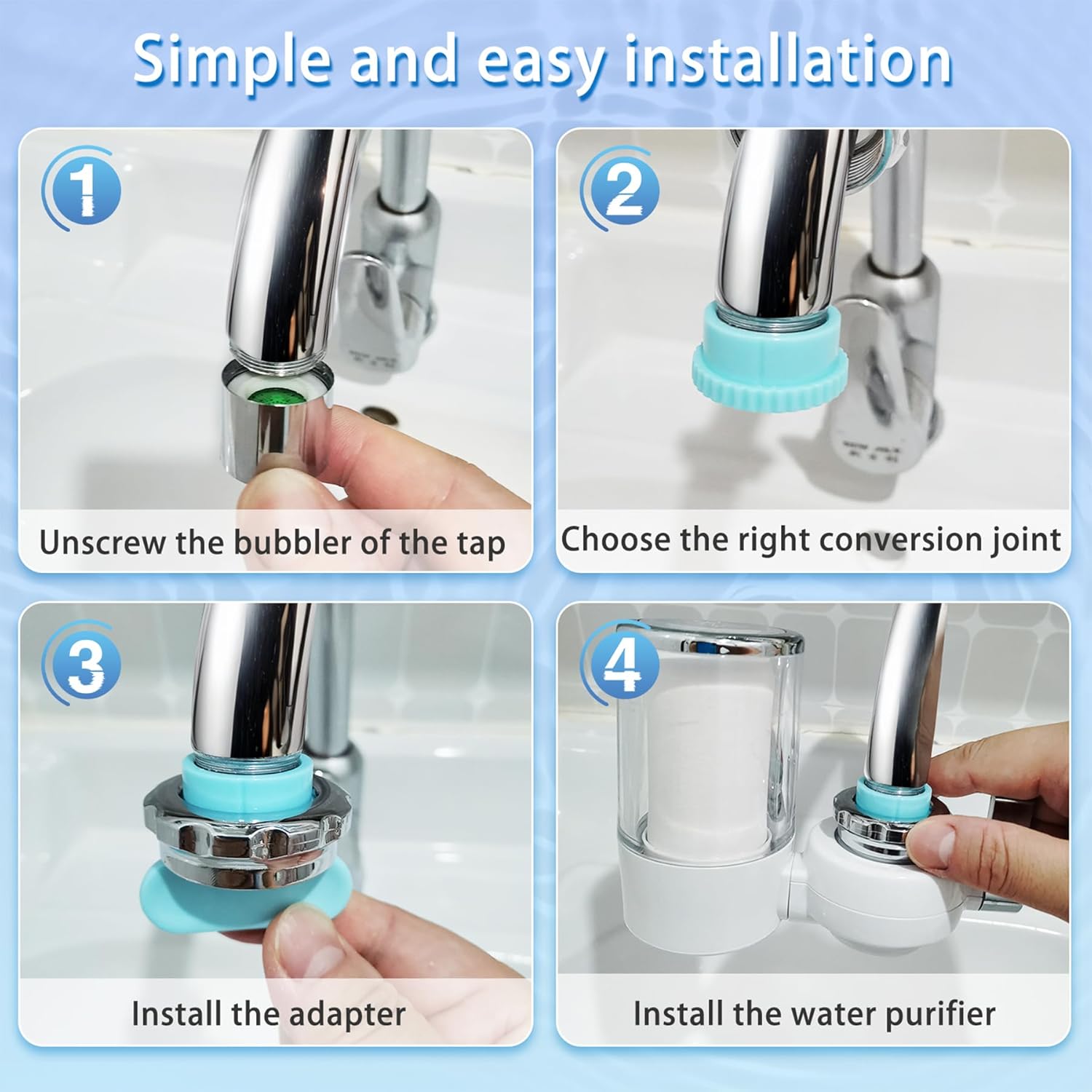 Филтър За Вода За Чешма Pro, Намалява Хлора