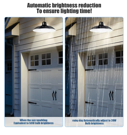 Слънчева лампа, 3 режима на осветление, студена светлина, светлинен сензор, управление с дистанционно