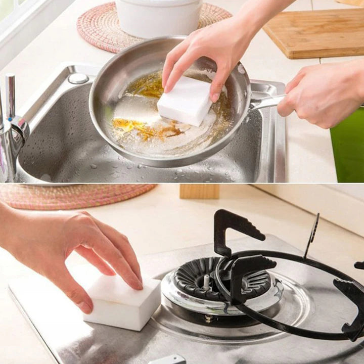 Магическа бяла гъба за различни повърхности, комплект 10 броя