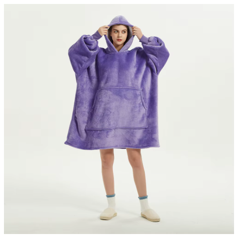 Худи тип Одеяло, Oversized с Капюшон и Джоб