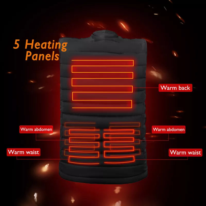 Интелигентна отопляема жилетка за мъже и жени