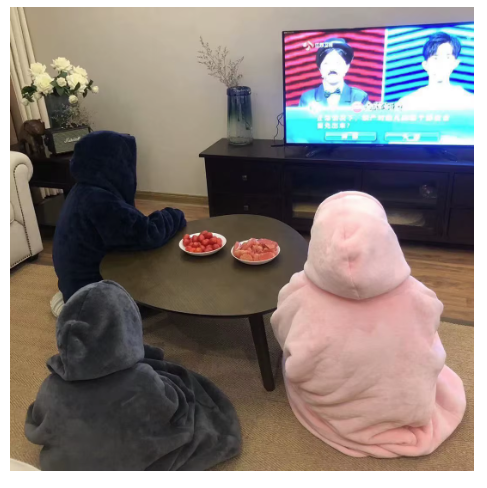 Худи тип Одеяло, Oversized с Капюшон и Джоб