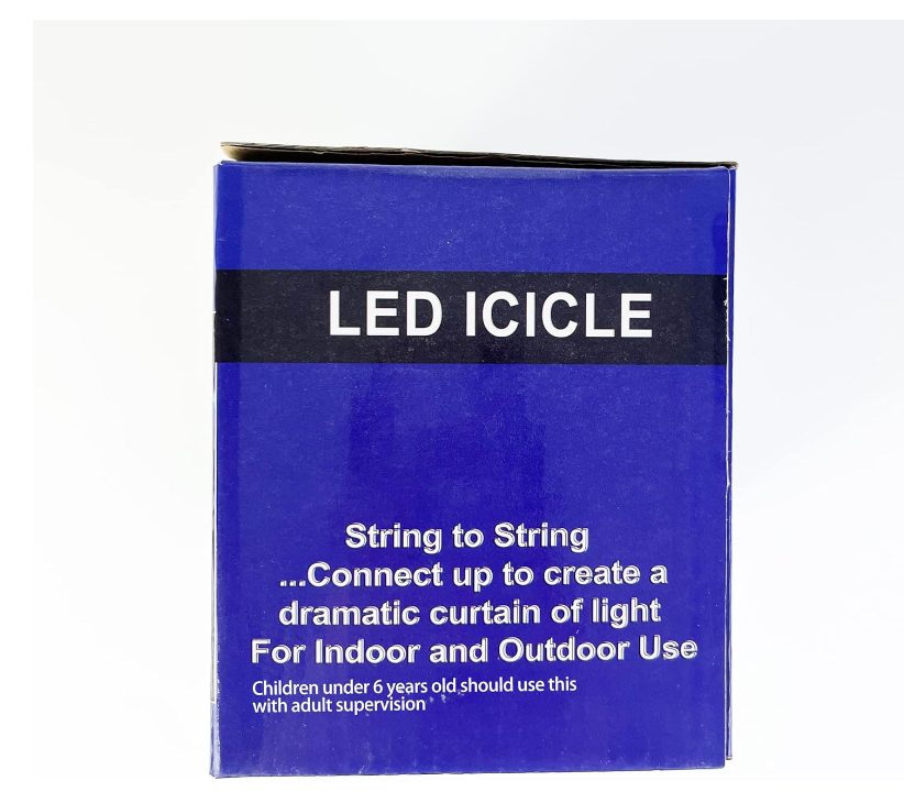 DazSpirit Коледни светлини с ефект на висящи ледени висулки за външно/вътрешно използване, 10м, 360 LED светлини, с щепсел