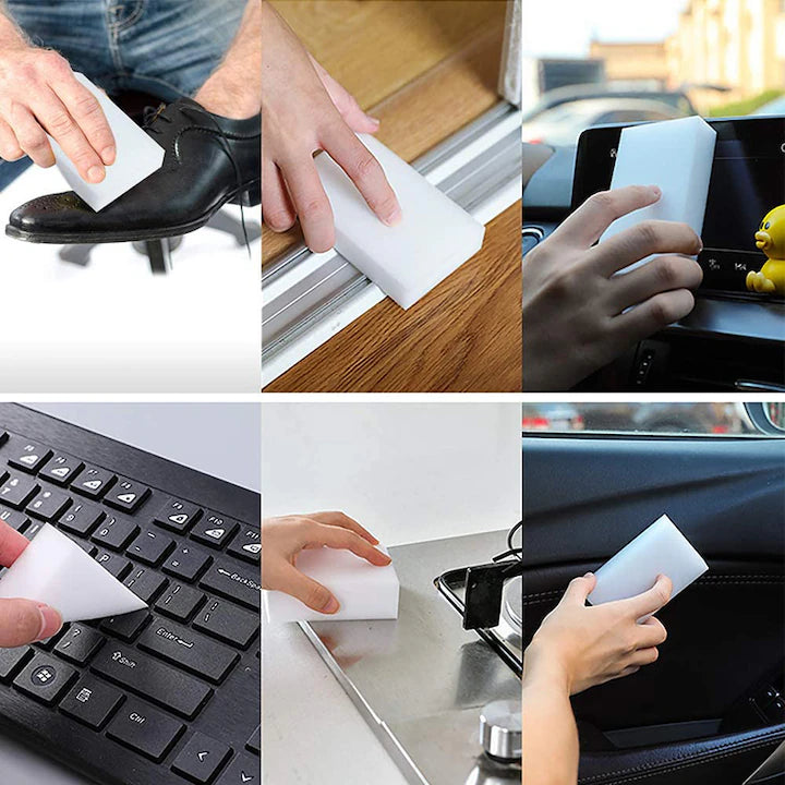 Магическа бяла гъба за различни повърхности, комплект 10 броя